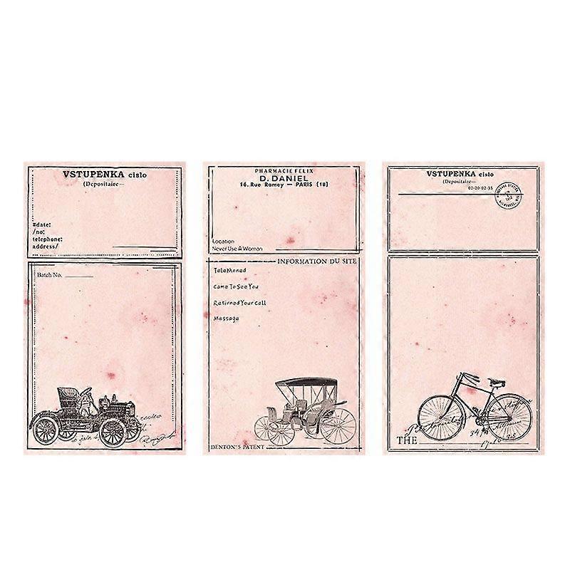 2025 Latest Model  30 Sheets Vintage Sticky Note DIY Decorative Exquisite
