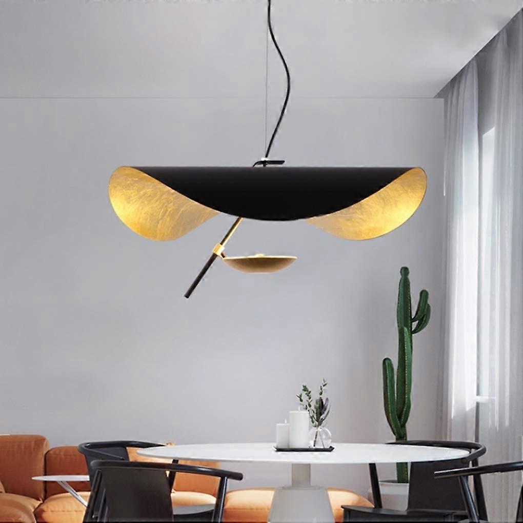 Modern LED Pendant Light Creative  Gold Black Adjustable Lamp 60