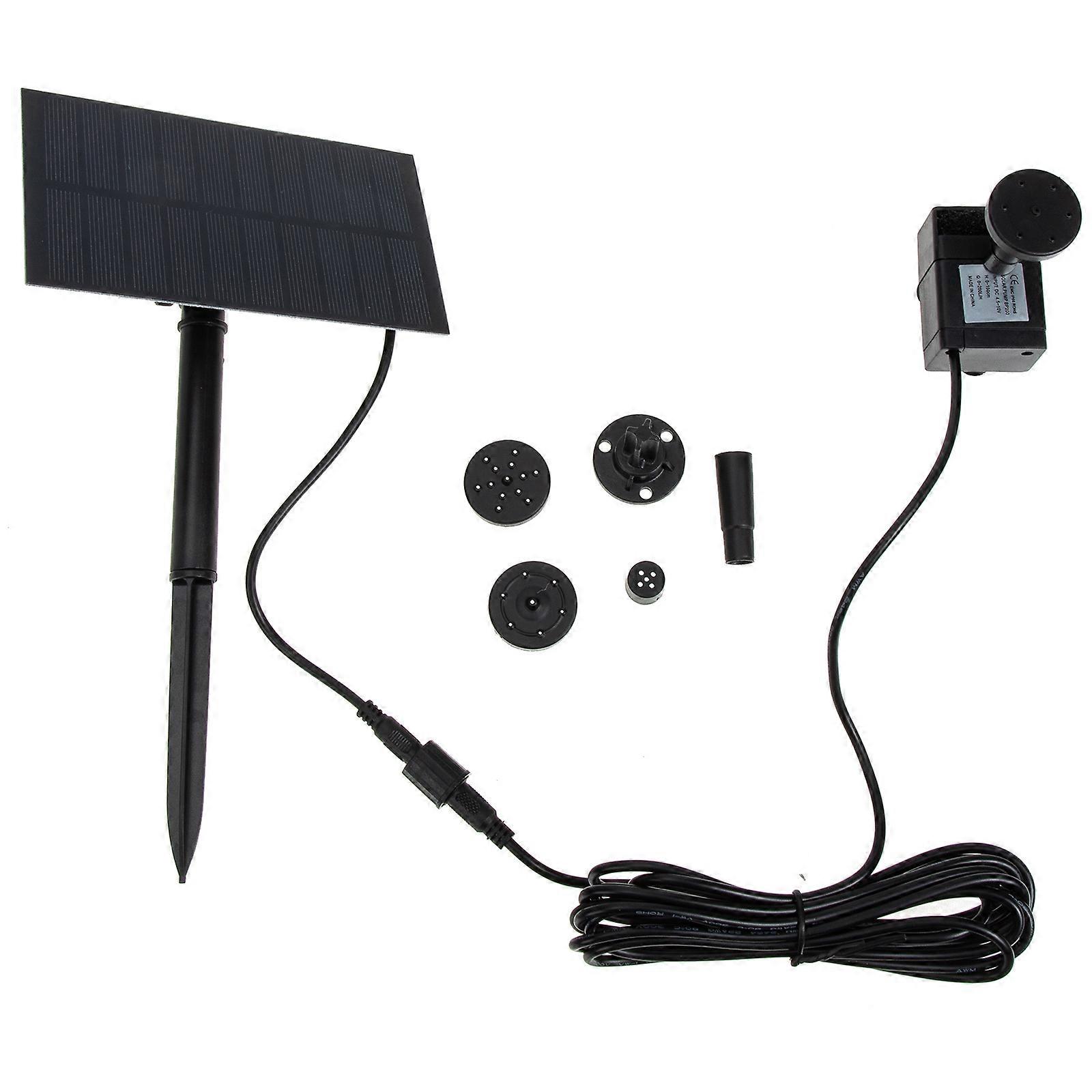Solar Powered Floating Fountain Pump for Outdoor Water Features, Bird Baths & Gardens Durable & Energy Efficient Design