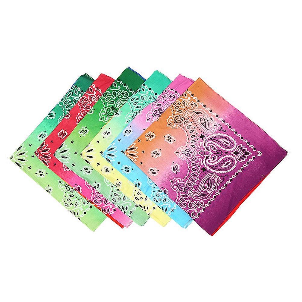 Hair Headbands Color Gradient Headscarf Performance Unisex Soft Breathable Comfortable 6Pcs