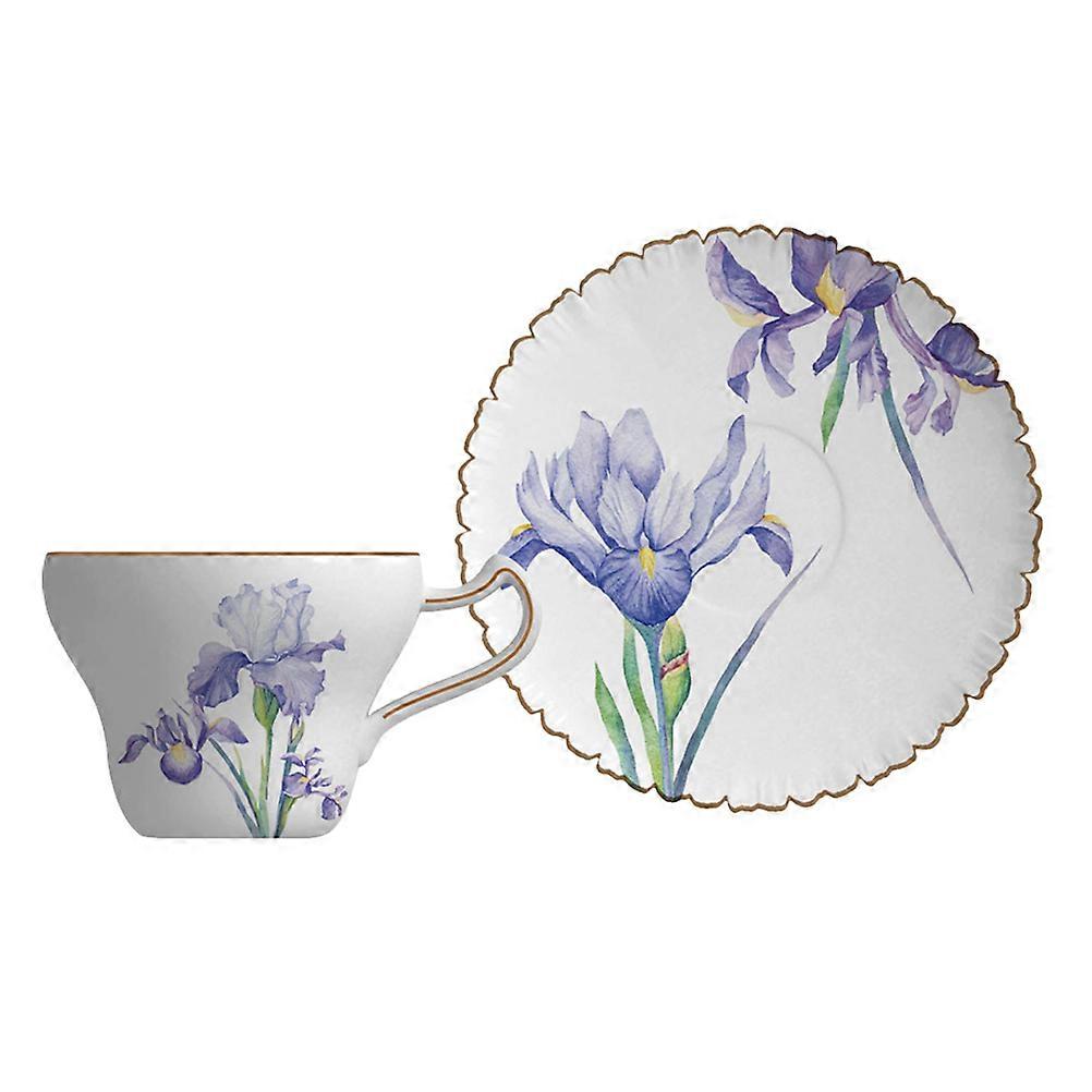 Porcelain Cup Set Luxury Design Home Use Coffee Drinking 5.9×5.9×0.7in 1 Set
