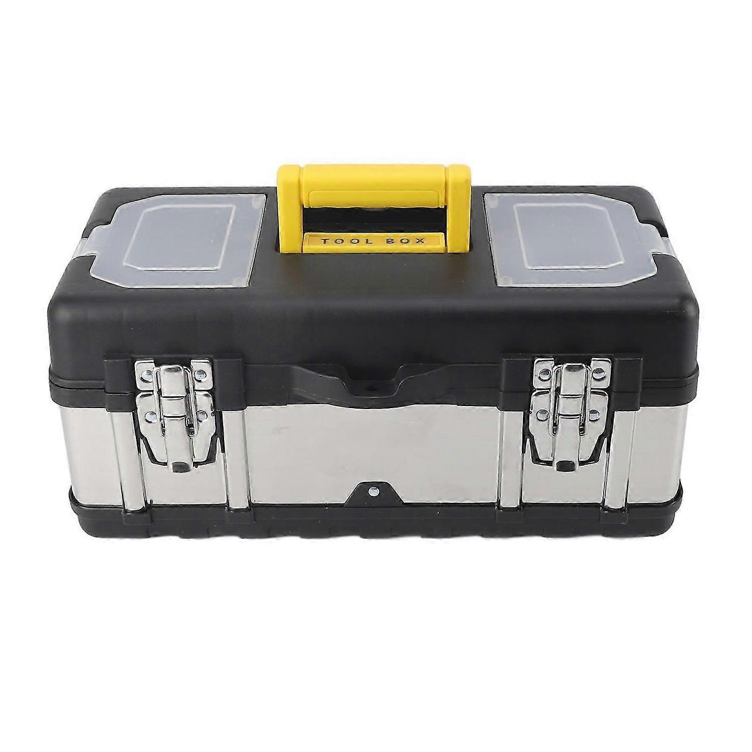 Tool Box Multi Functional Strong Load Bearing Hardware Tool Case with Removable Tray for Industrial Automotive