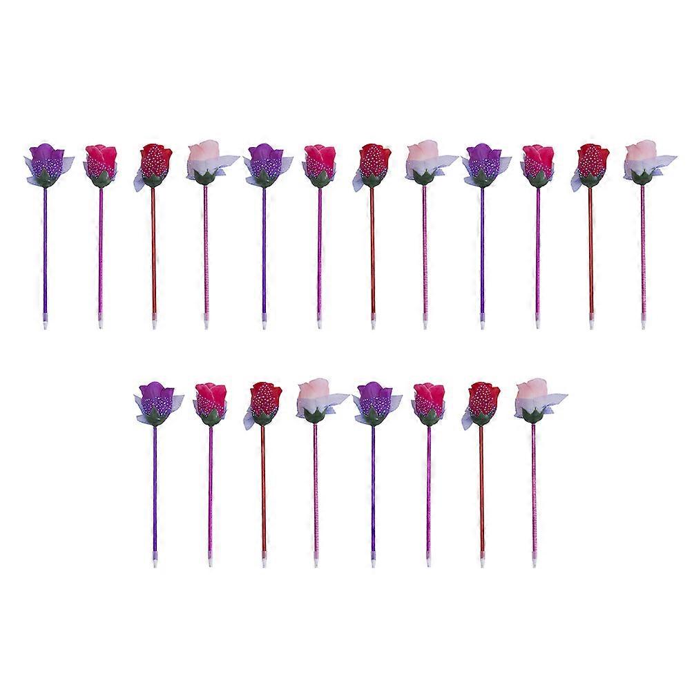 Student Ballpoint Shape Chic Signature Pens Graduation Prizes Silk Cloth PP 20Pcs