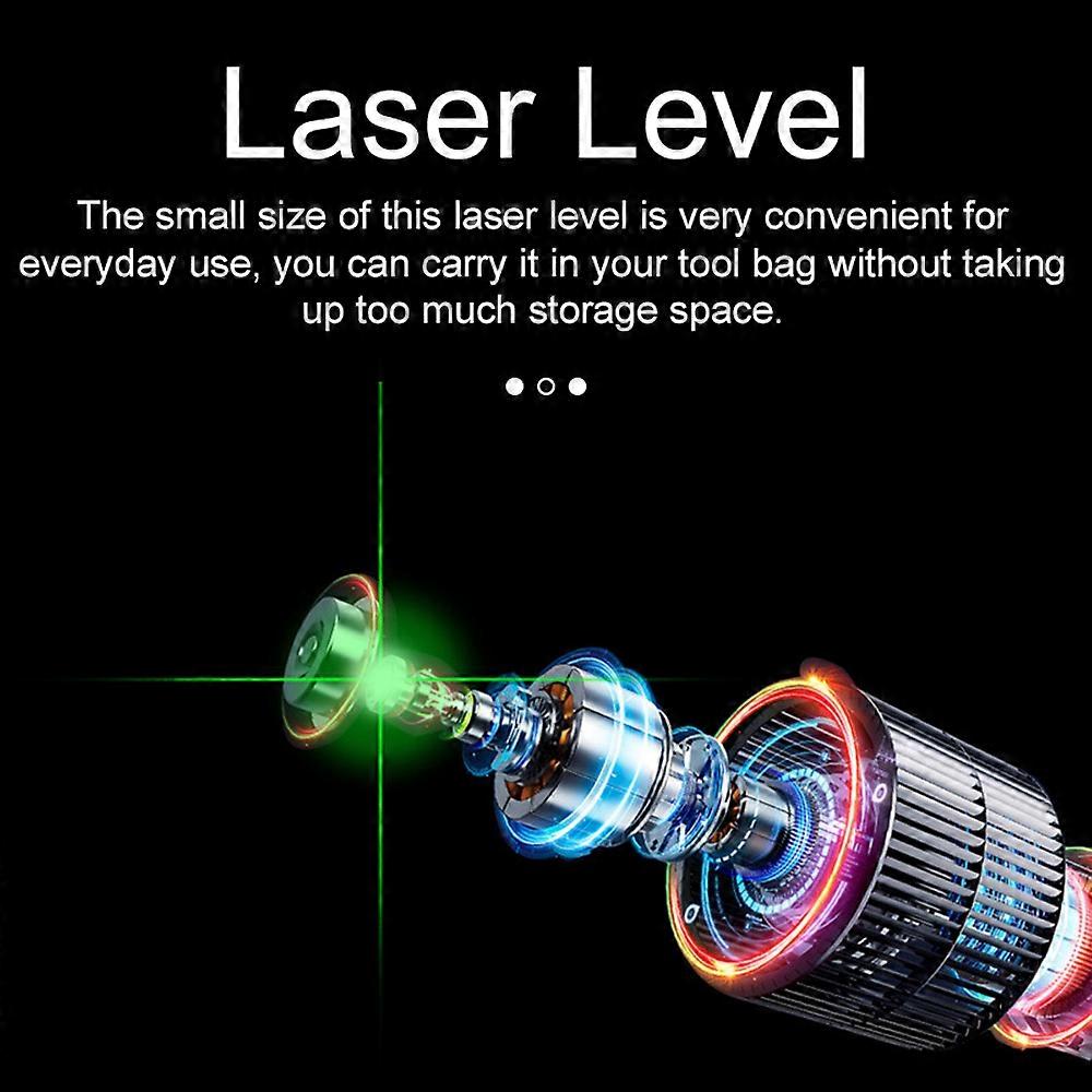 Small Portable 2 Lines Leveling 3° Self Levelling Diagonal Line Multi-function Laser Level for Household Flooring Tile Layout Door Window Install