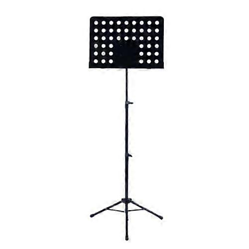 Music stand, sheet music clip, portable, foldable, black.