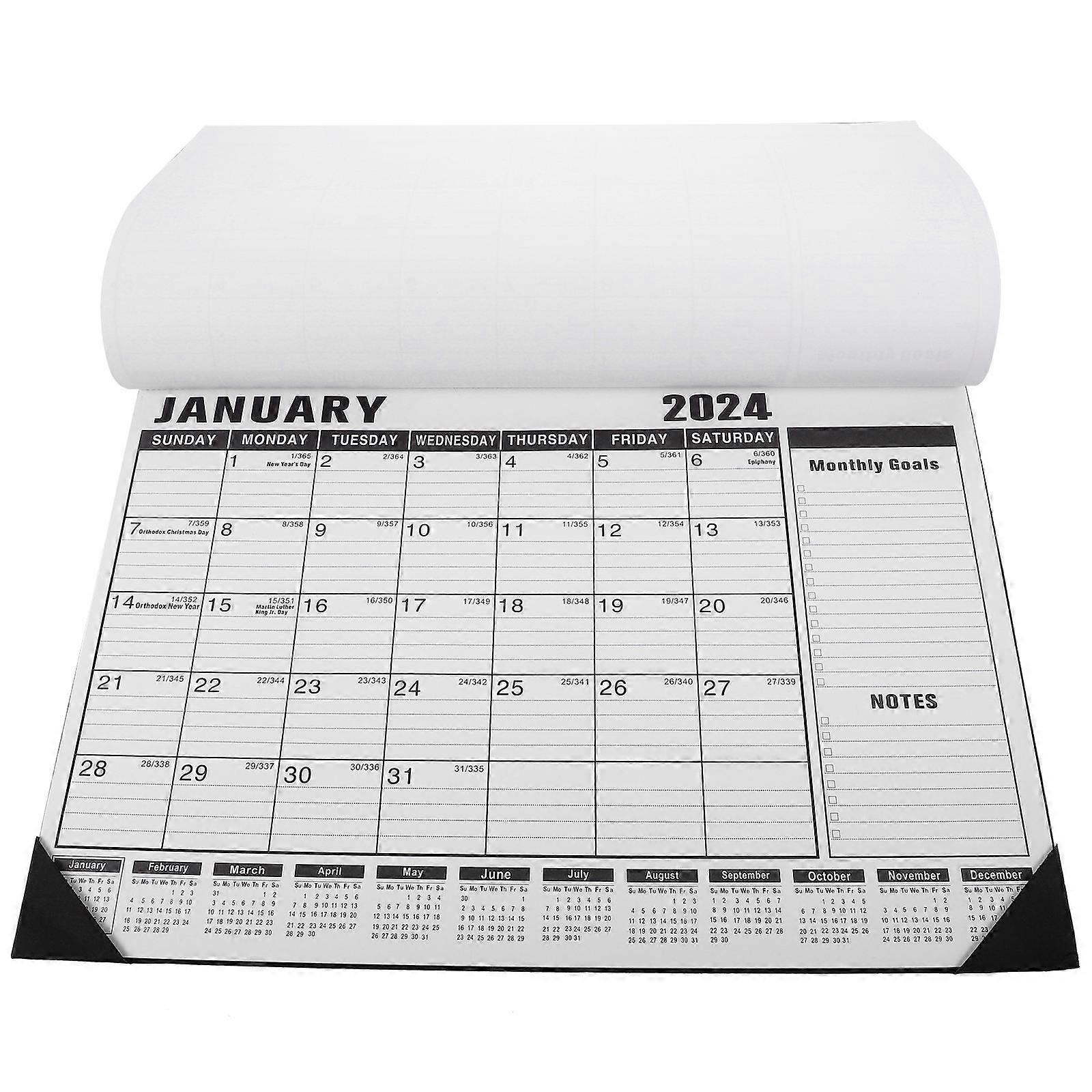 Classroom Calendar Wall Planner Rectangular European Design For School 43.5X30.8CM To-Do List Writing 1Set