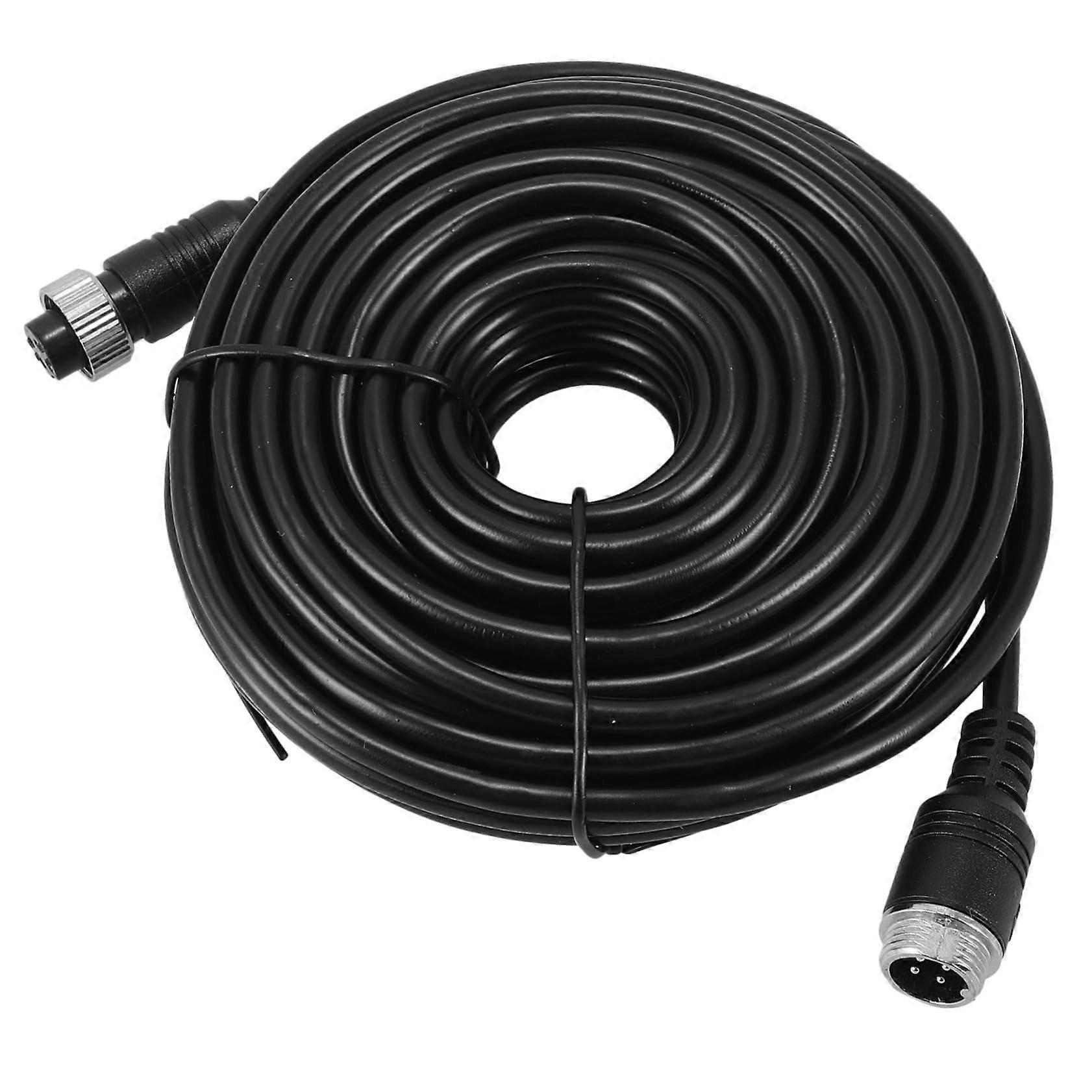 Reversing Camera Extension Cable 30ft High-Quality Long Pole Cable for Car Surveillance Systems Audio Video Transmission