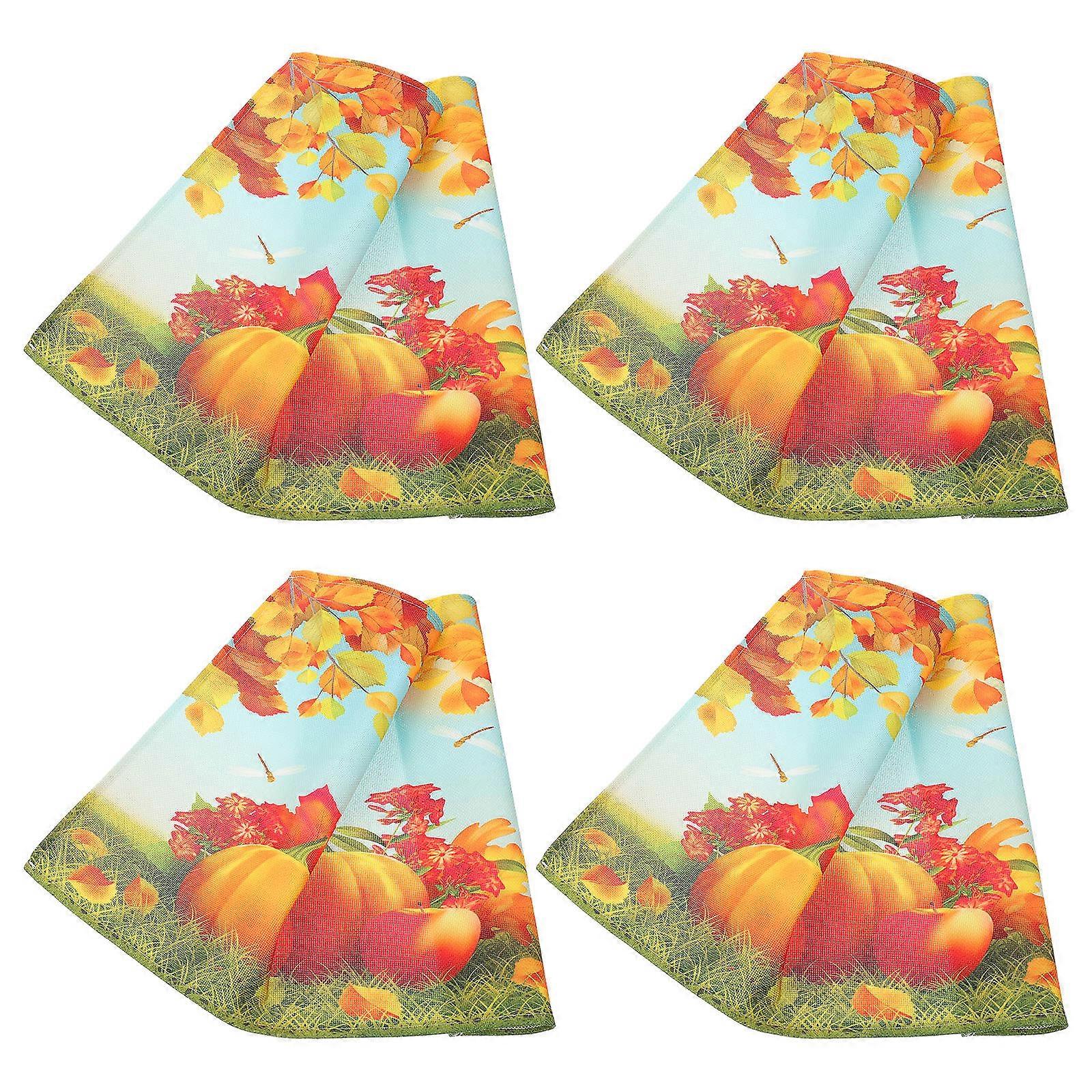 Dinner Placemats Assorted Color Creative Table Mats For Families Table Decoration 4Set