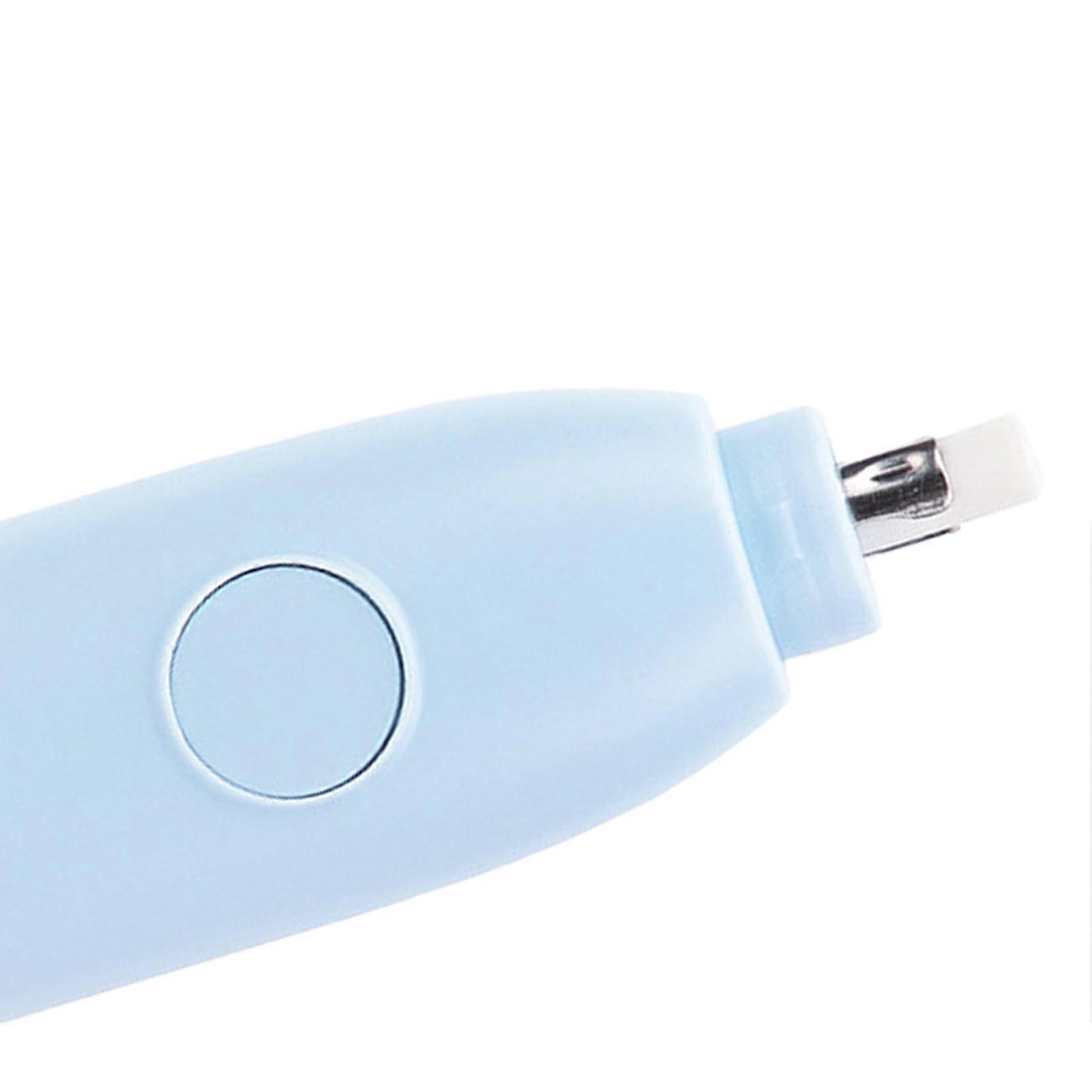 Electric Eraser Efficient Battery Operated Pencil Eraser Students Artists Electric Eraser for Drawing Sketching Painting Light Blue