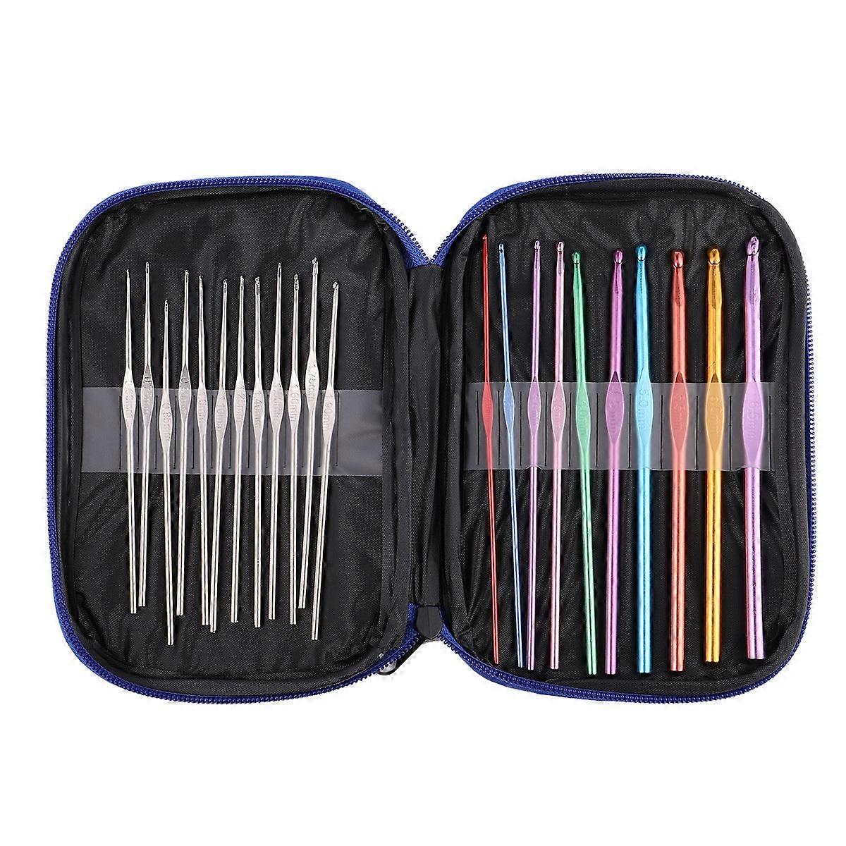 Knitting Needles And Crochet Hooks Set Weaving Tools 22Pack