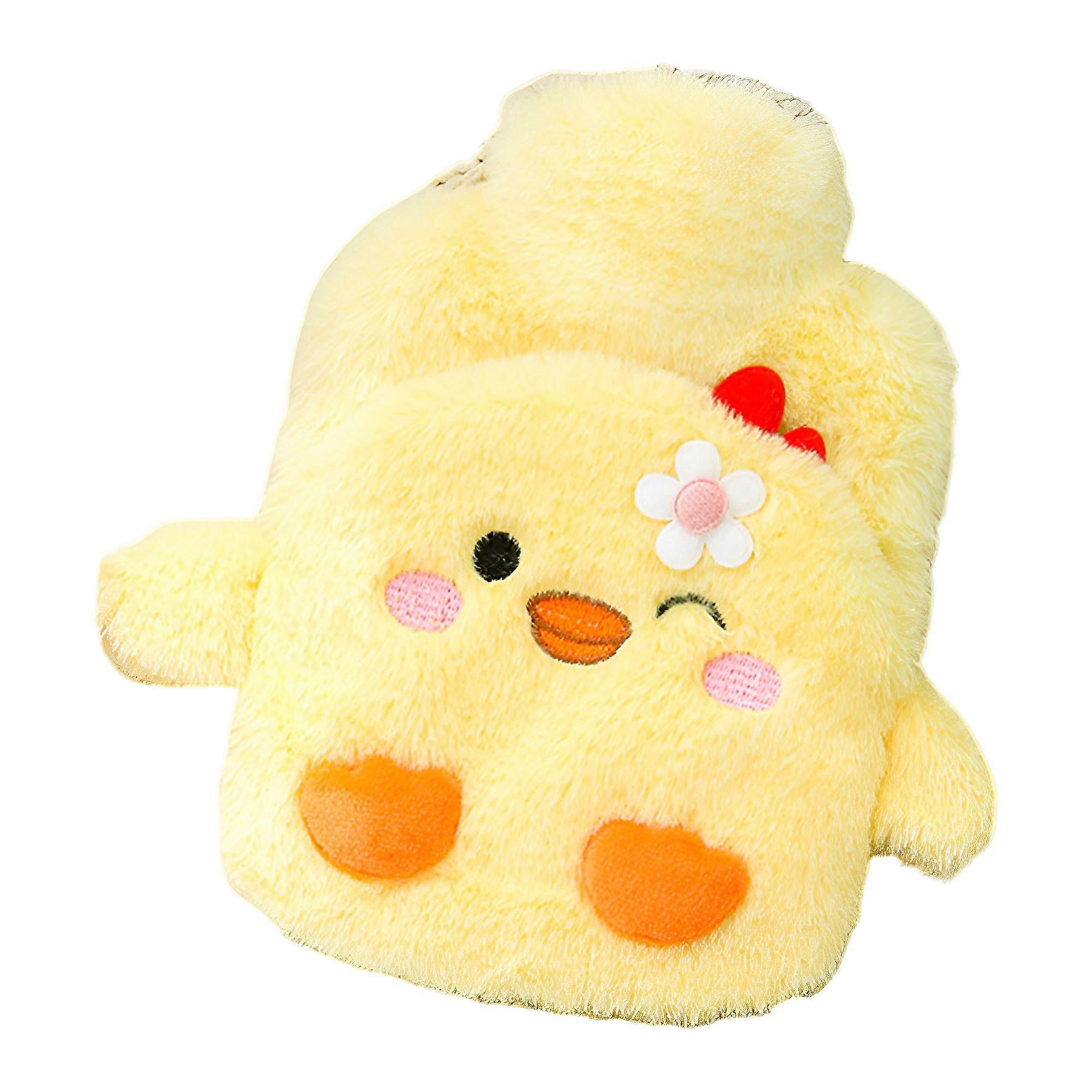 Plush Hot Water Bag for Comfort, Thickened Plush Fluffy Duck Design, Removable Seal, Perfect Gift for Family and Friends