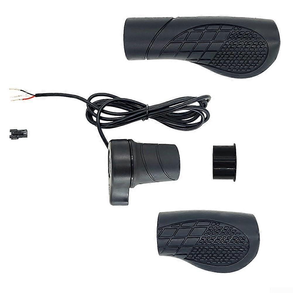 Throttle grip for electric bicycles with halfturn, simple replacement solution for damaged throttle levers on bicycles