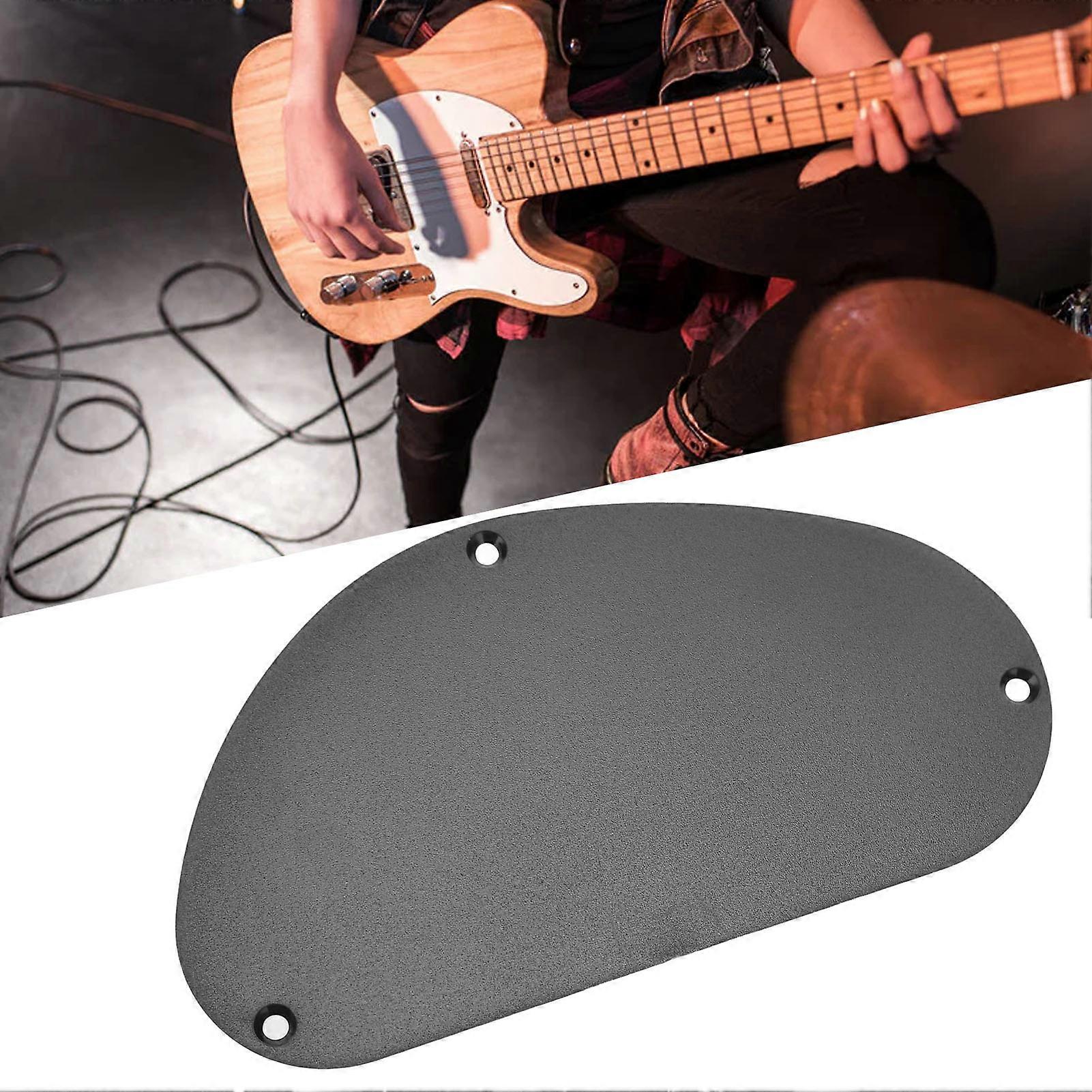 Electric Guitar Back Cover Plastic Cavity Plate Instrument Accessory Black for Replacement 