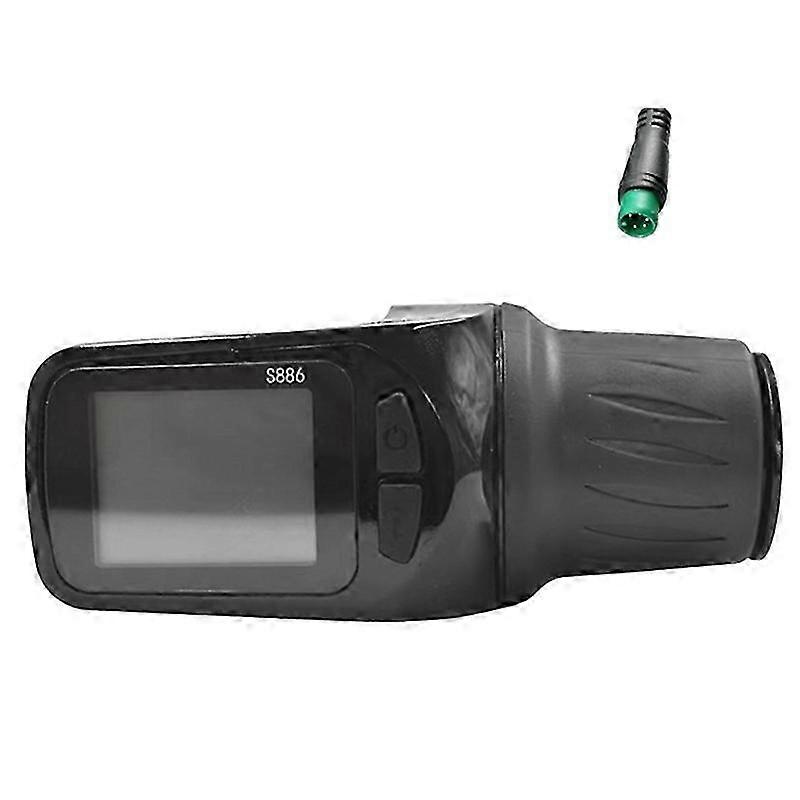 24V 36V 48V 60V S886 Ebike LCD Display Painel Ajustar com Twist Throttle para bicicleta scooter elétrica