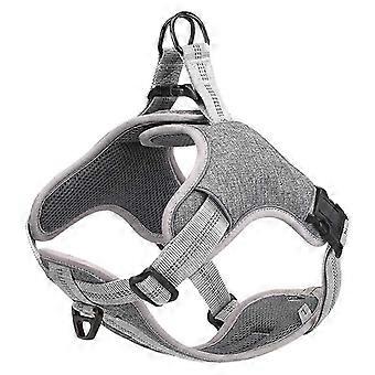 No Pull Dog Harness in Medium Gray - Reflective Padded Training Harness for Outdoor Walking & Adjustable Comfort for Best Dog Control