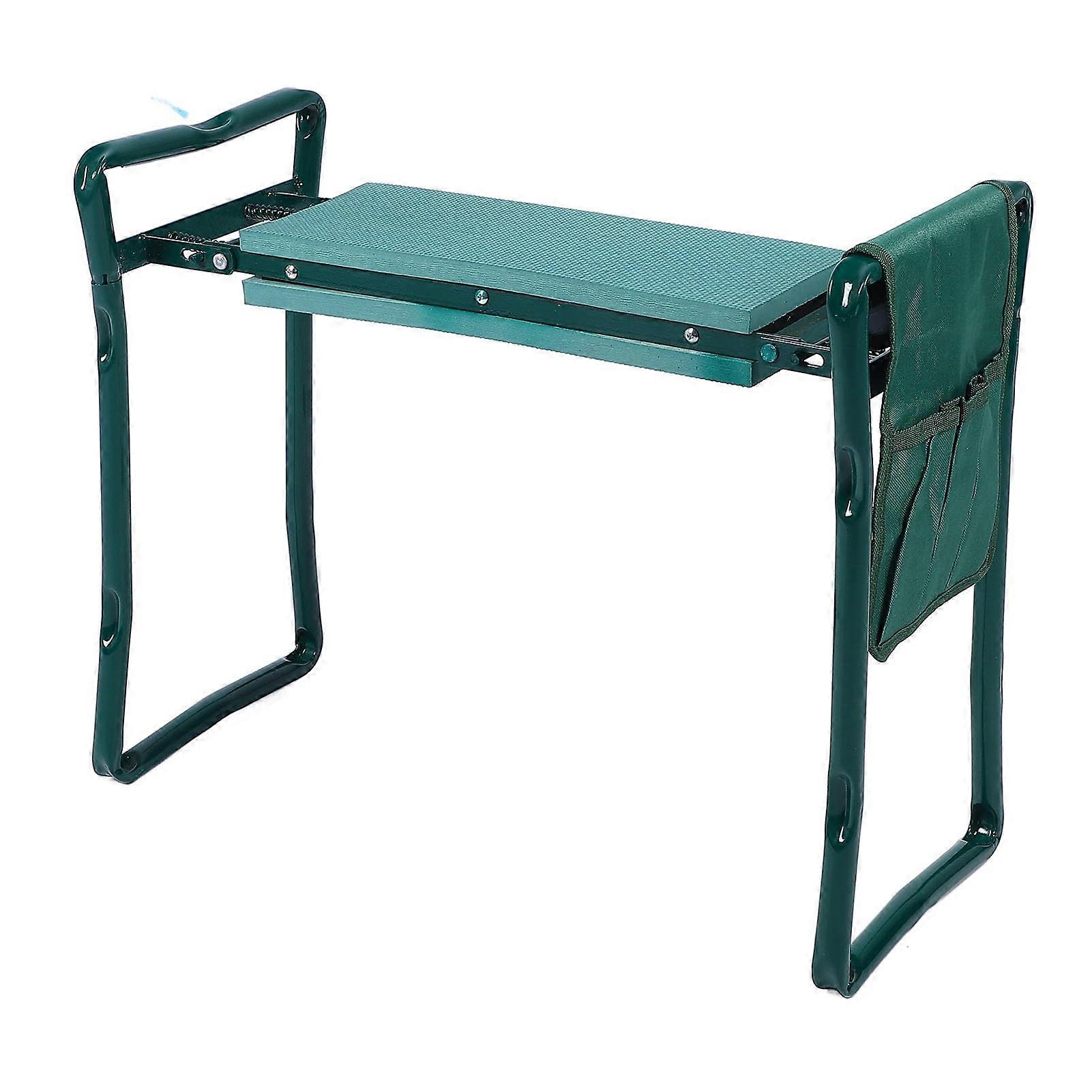Garden Kneeling and Seat, Foldable Knee Bench with Soft EVA Foam Pad and Tool Bag