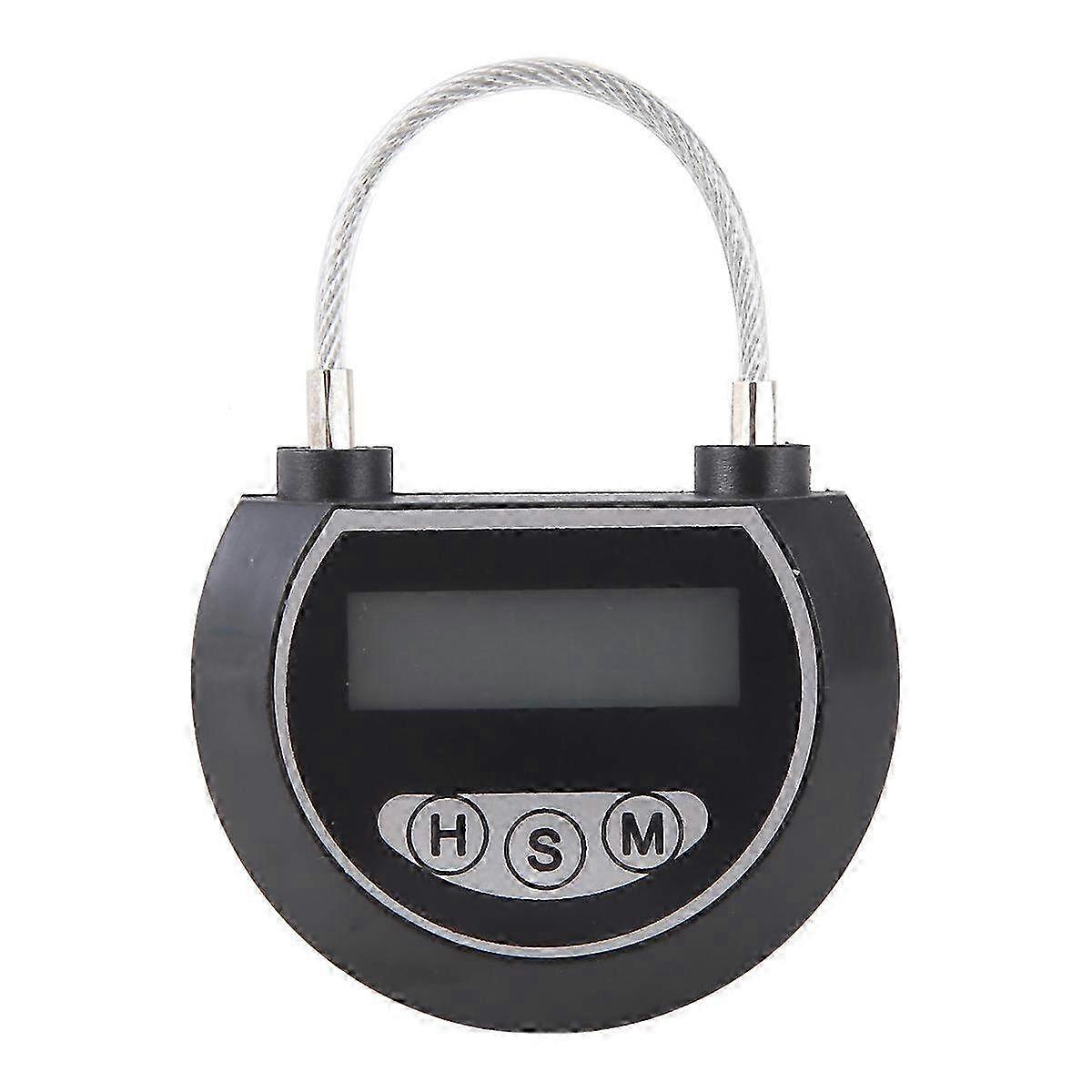 Multi-Functional Electronic Time Lock Container with Timer for Toys - Secure Black Storage Bin
