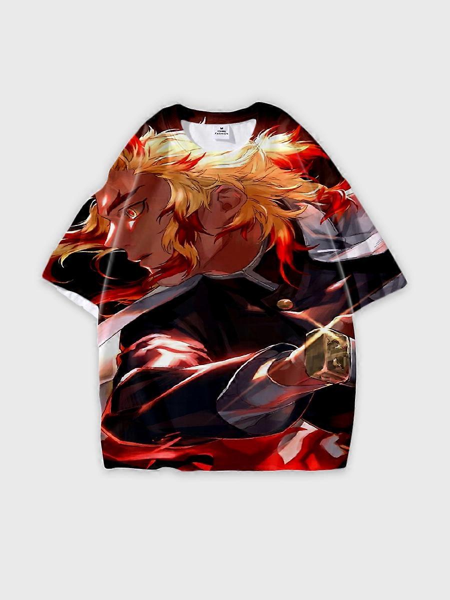 T-shirt round neck Character Pattern loose short sleeve P299