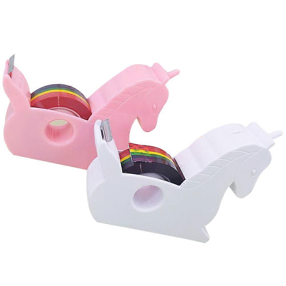 Shape Tape Cutting Dispenser Stylish For Students 3.58x3.34x1.02in Cute Design 2Set