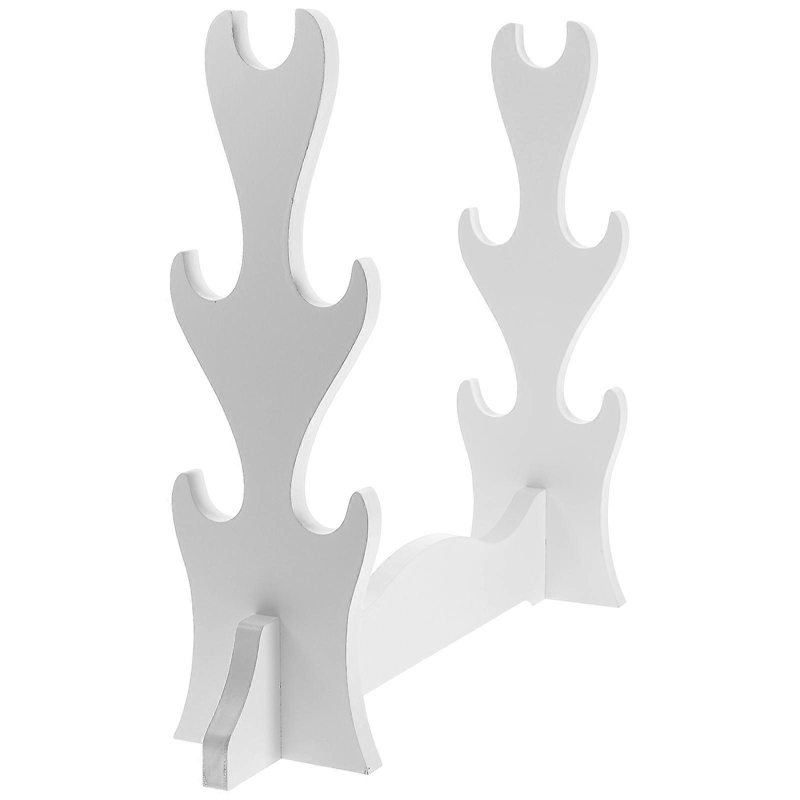 Solid Wood Sword Showcase Display Stand For Game Room And Exhibition Rectangular Design Storage 1 Piece