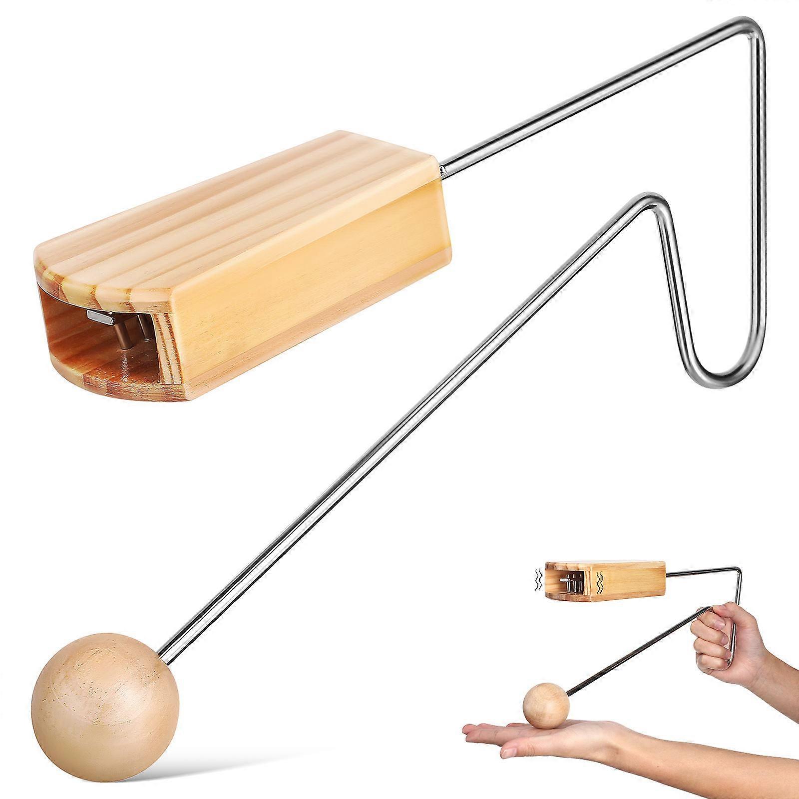 Wooden Vibraslap Musical Instrument for Creative Playing Multi Color Easy to Use Durable Construction