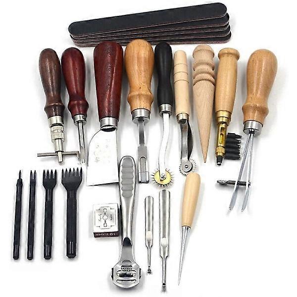 18pcs DIY leather tool set hand sewing kit.