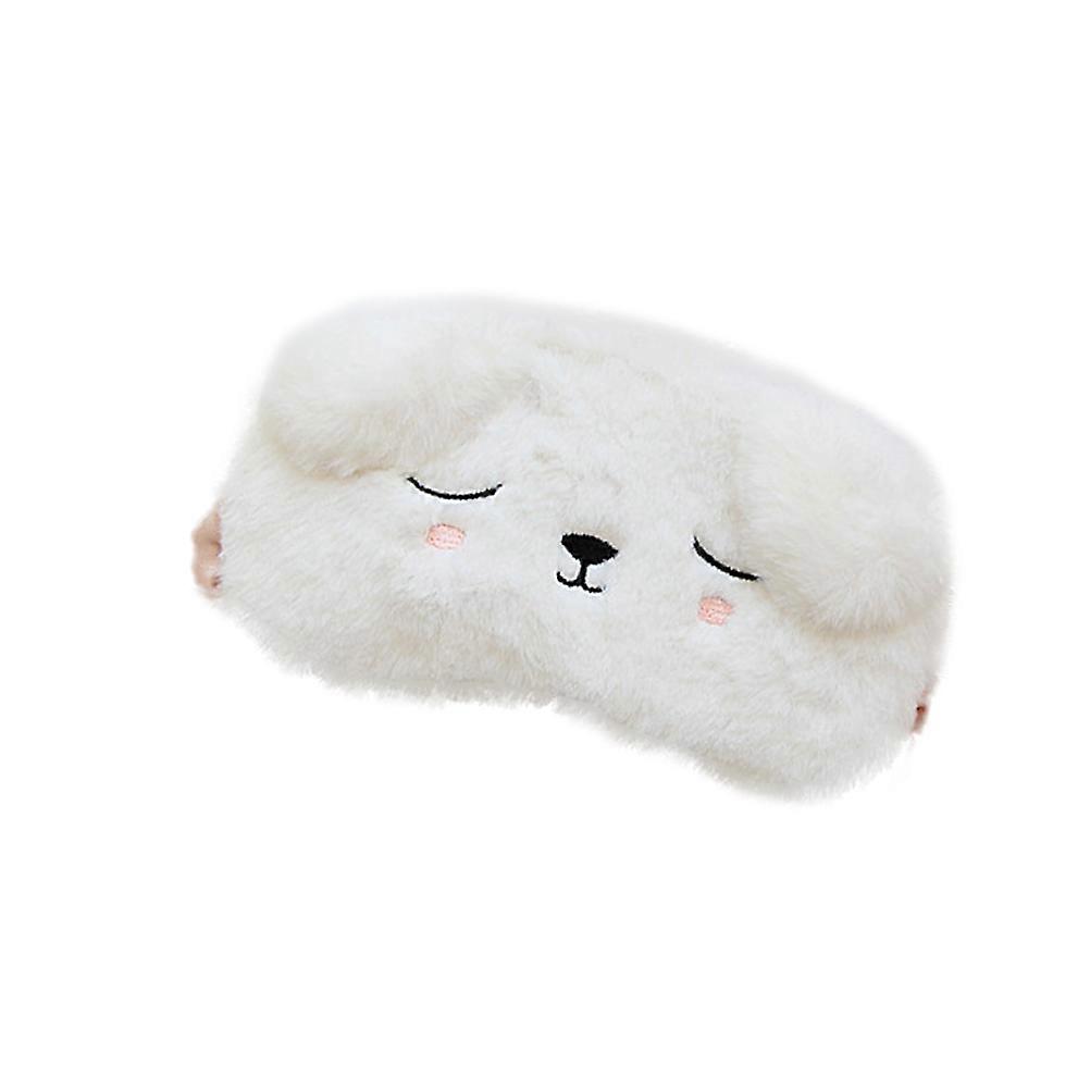 Reusable Plush Eye Mask With Cute Design For Travel Business Meetings 1Pack