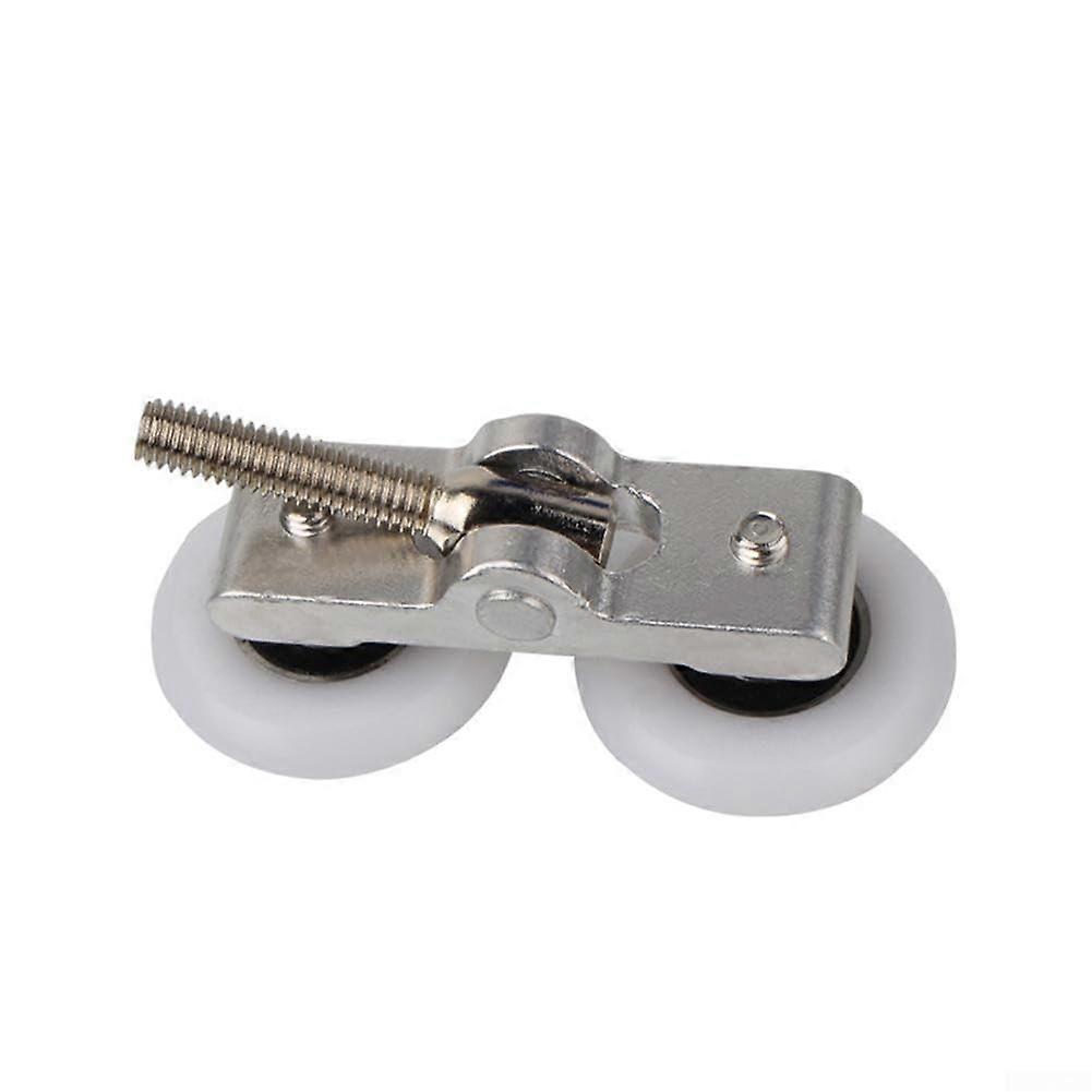 4 x Double Shower Door Rollers Slider Shower Door Rollers Double Rollers for Easy Gliding in Showers (19mm) 19 mm
