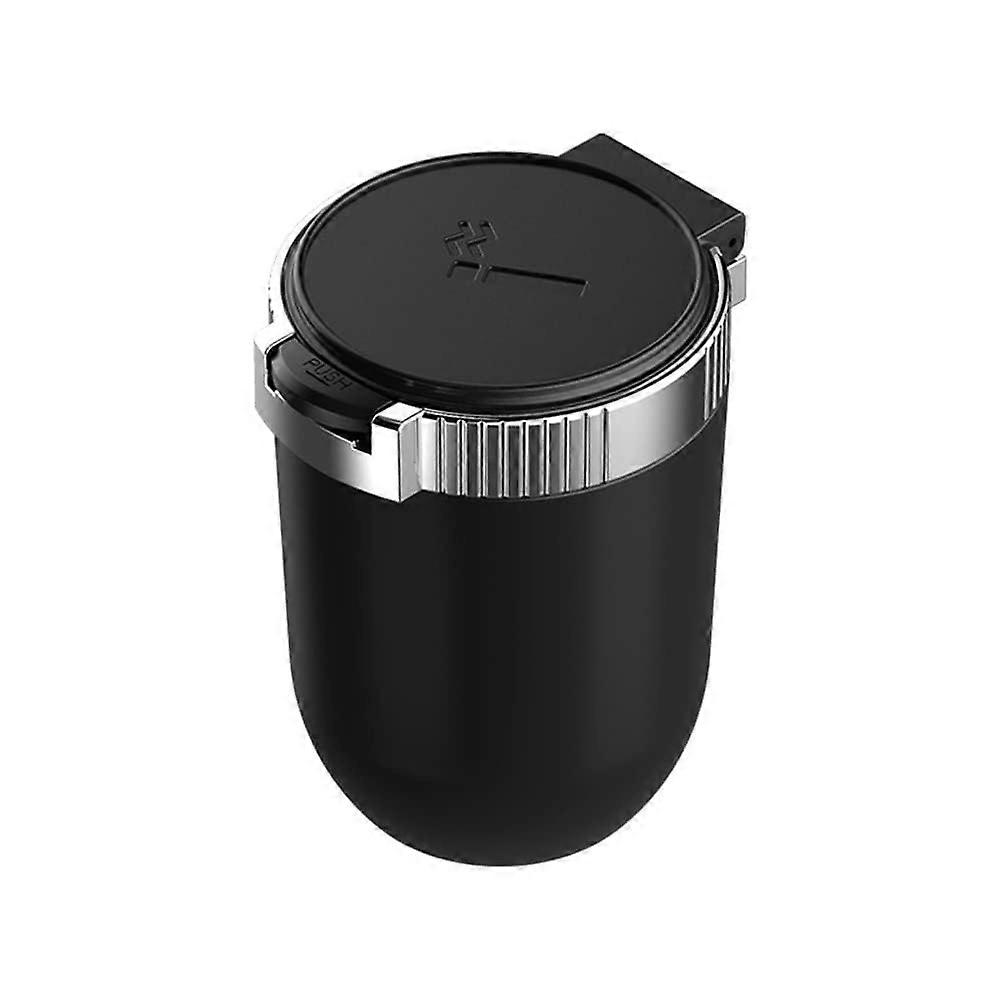 Auto ashtray with light, LED car cigarette ashtray with lid, vehicle smoke portable auto ashtray with LED light for car