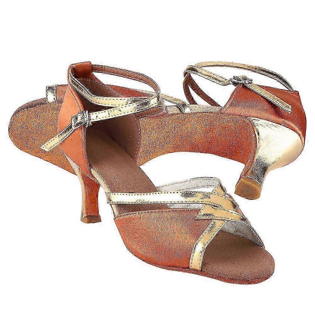 Fashionable Soft Comfortable Latin Cha-Cha Dance Shoes for Girls - Stylish Footwear for Children Size 40