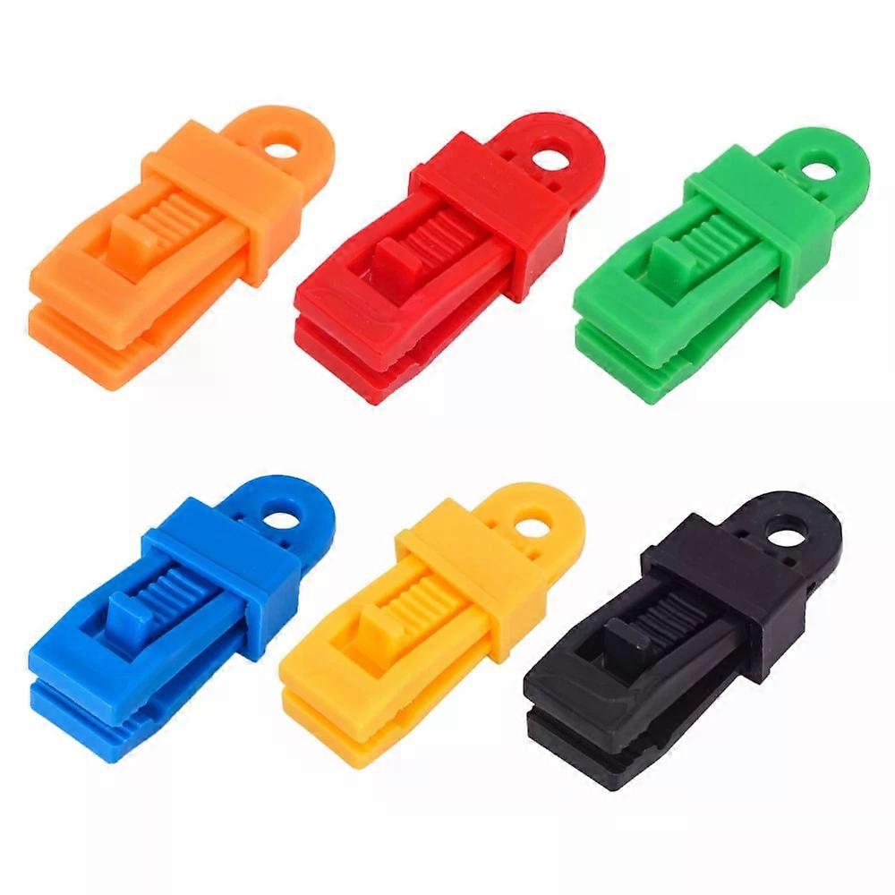 Windproof Fixing Buckle, 12 Pcs Canopy Fixer Rope Buckles Camping Clips
