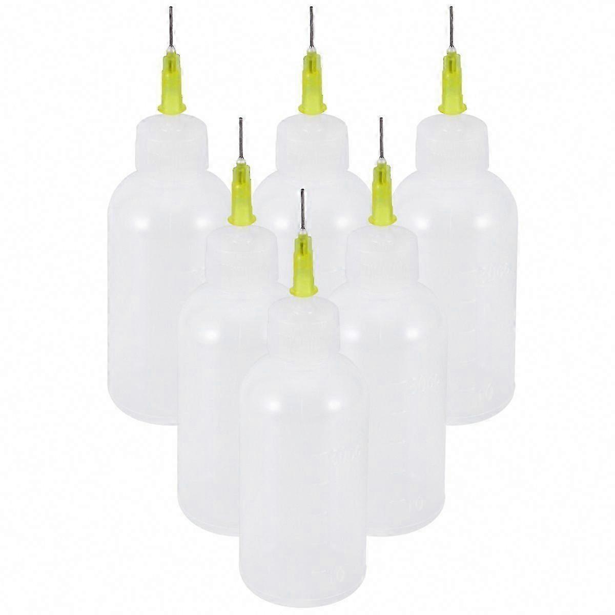 6pcs Applicator Bottles Precision Needle Tip Glue Dropper Squeeze Bottle