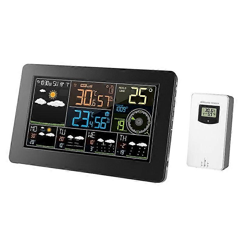 WiFi Color Screen Weather Forecast Clock US Plug