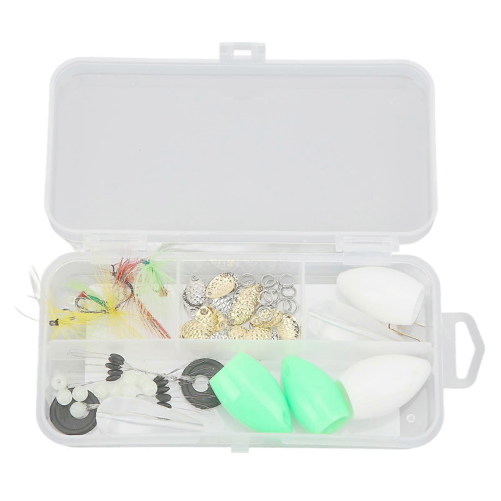 Fly Hook Throwing Set Simulation Fishing Lures Bait Kit with Floating and Slow Sinking Aids for Outdoor Fishing 2025