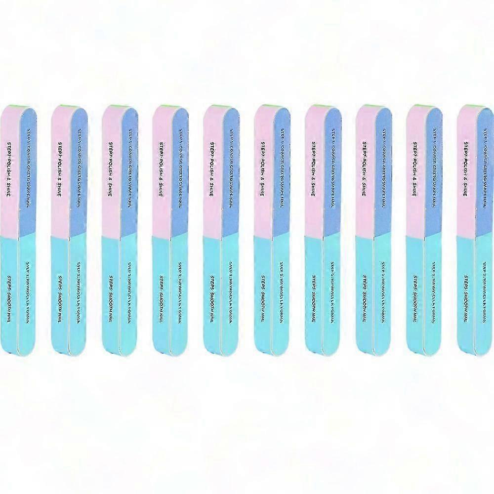 10-Piece Manicure Kit: Nail Files & Buffers, Rectangular Buffer Block, Nail Care & Polishing Tools