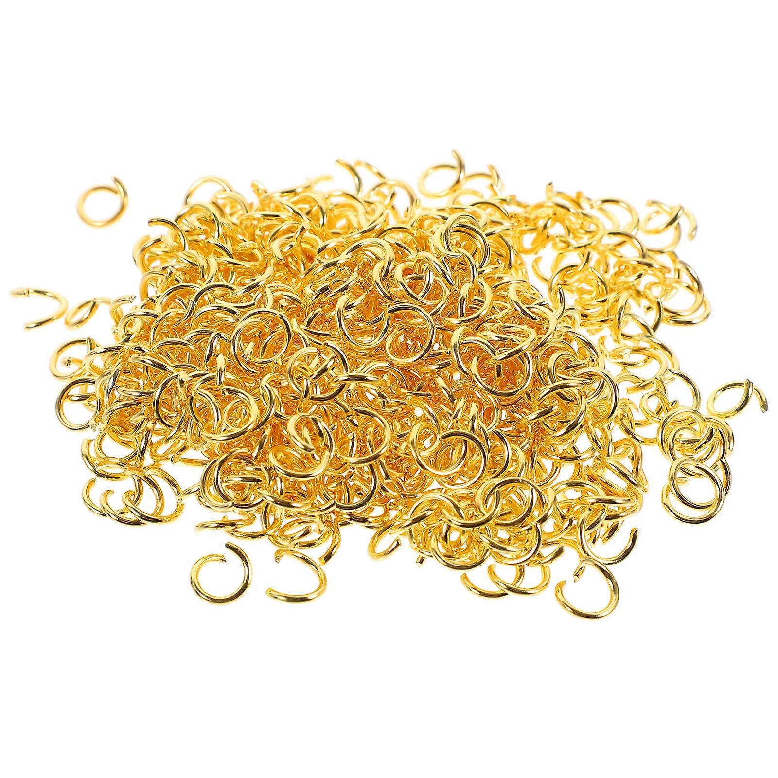 Stainless Steel Open Jump Rings 500PCS – Multi Purpose DIY Craft Connectors for Bracelets, Necklaces, Keychains & Jewelry Making Supplies