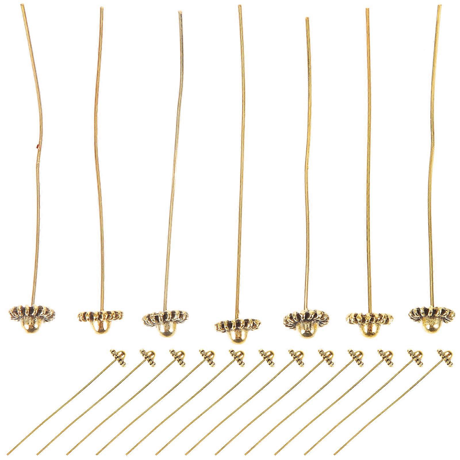 Golden Copper Beading Needle for Jewelry Making with Sturdy DIY Pins Suitable for Cue Stick Use 1 Bag