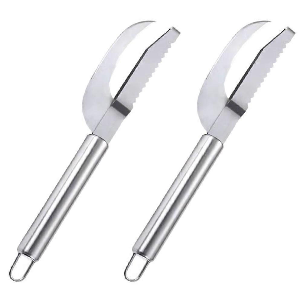 Stainless Steel Fish Scale Remover Tool for Kitchen Use Silver Lightweight Practical