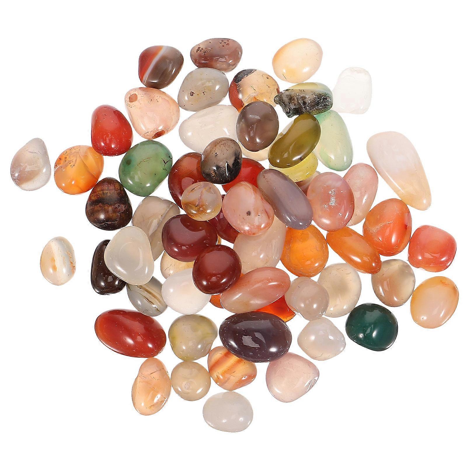 Polished River Rocks 1 Pack of Plants Pot Pebbles Indoor Decoration Assorted Color Non-Toxic Landscaping 1Pack