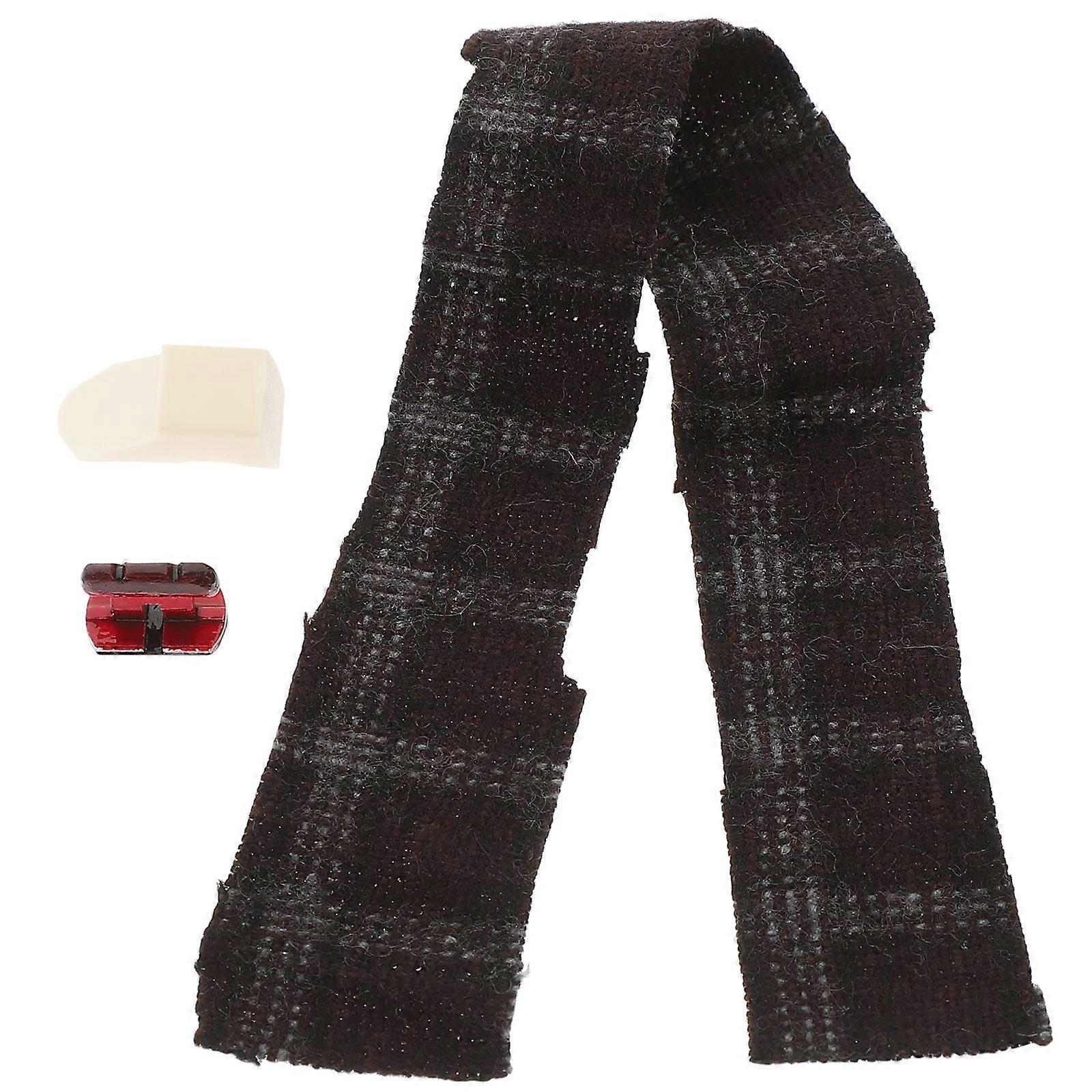 Erhu Mute Sound Pad 1 Set Ideal For Erhu Players Ensuring Enhanced Sound Quality During Music Practice With Dark Red Finish