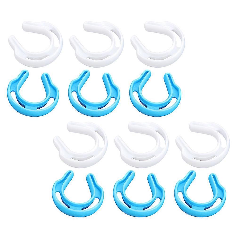 Ujj csípővédő ajtódugó 12 db U alakú bababiztonsági termék szülőknek kék színű