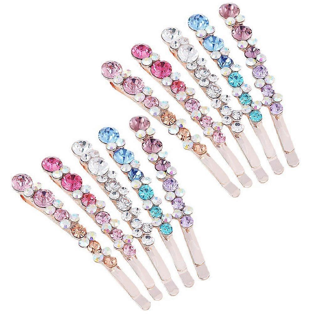 女性用ラインストーンヘアピン、結婚式や特別な日のためのクリップ、女の子と花嫁のためのラインストーン付きボビーピン