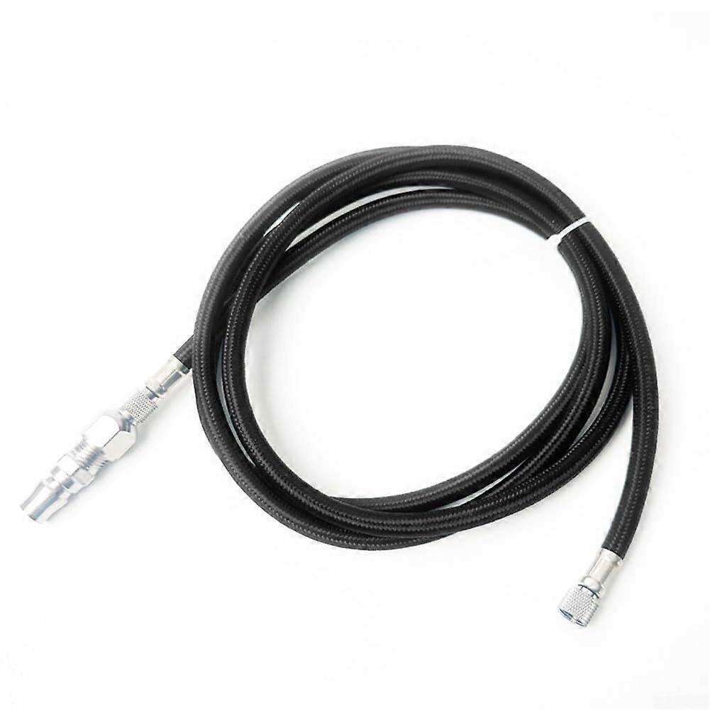 Slim design made from 1.5m long nylon for braided hose, compatible with most airbrushes, featuring two reliable couplings.