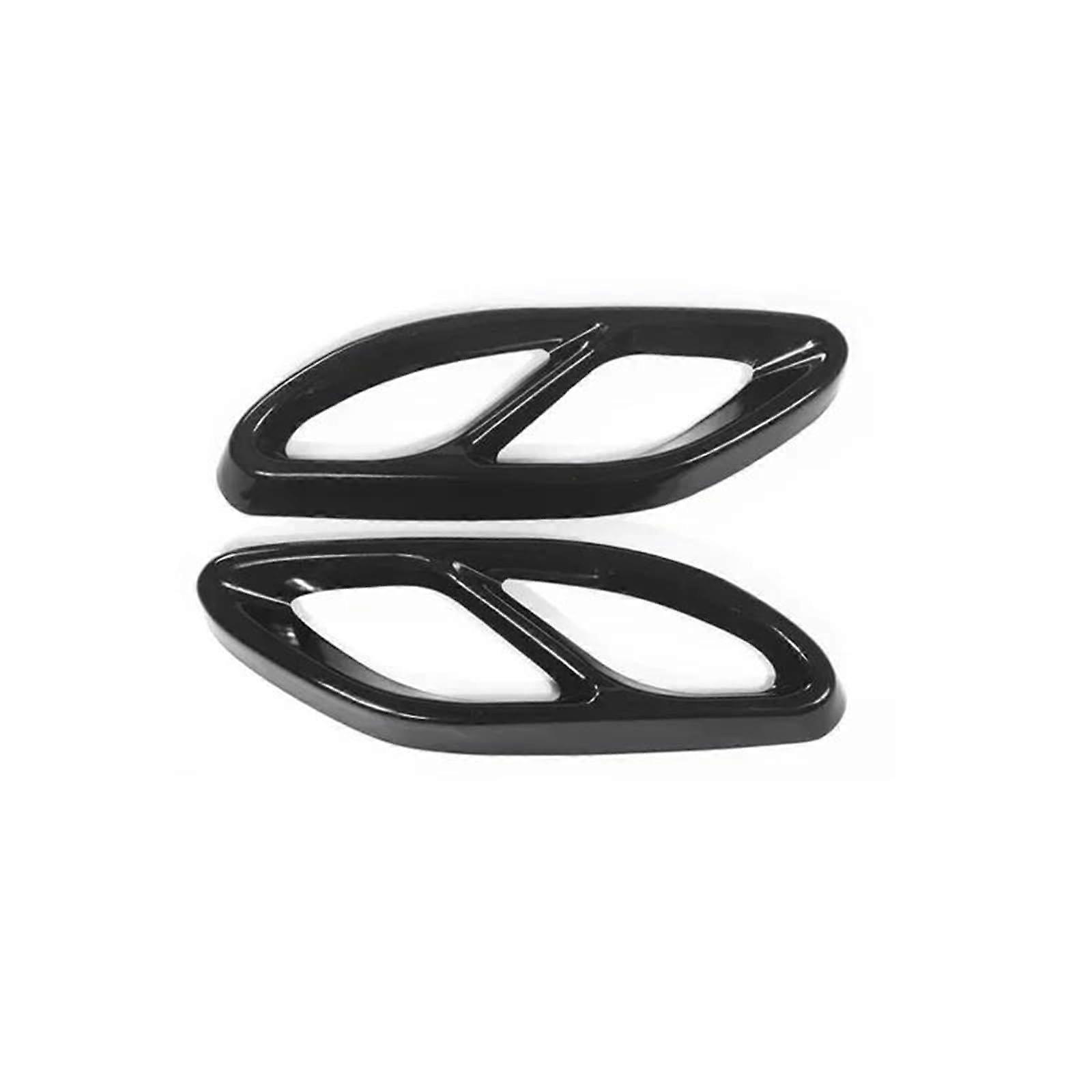 Auto Auspuffspitzen Schwarz - Auspuffblende Schalldämpfer-Rohrabdeckung for Mercedes Benz W204 W205 W212 W213 GLC GLA