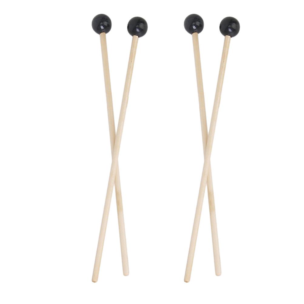 Agarwood Drum Sticks with for Percussion Practice and Performance Light Yellow 4pcs