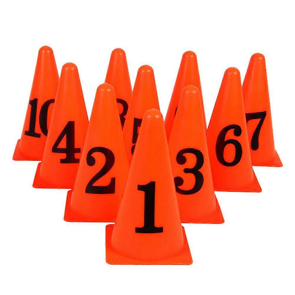 10 Pcs Marker Cones Sign Barrel Durable Football Marker Obstacle