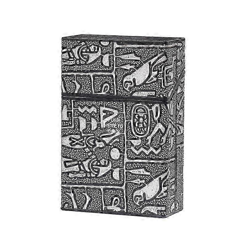 20-Pc Men's Retro Egyptian Pattern Cigarette Case