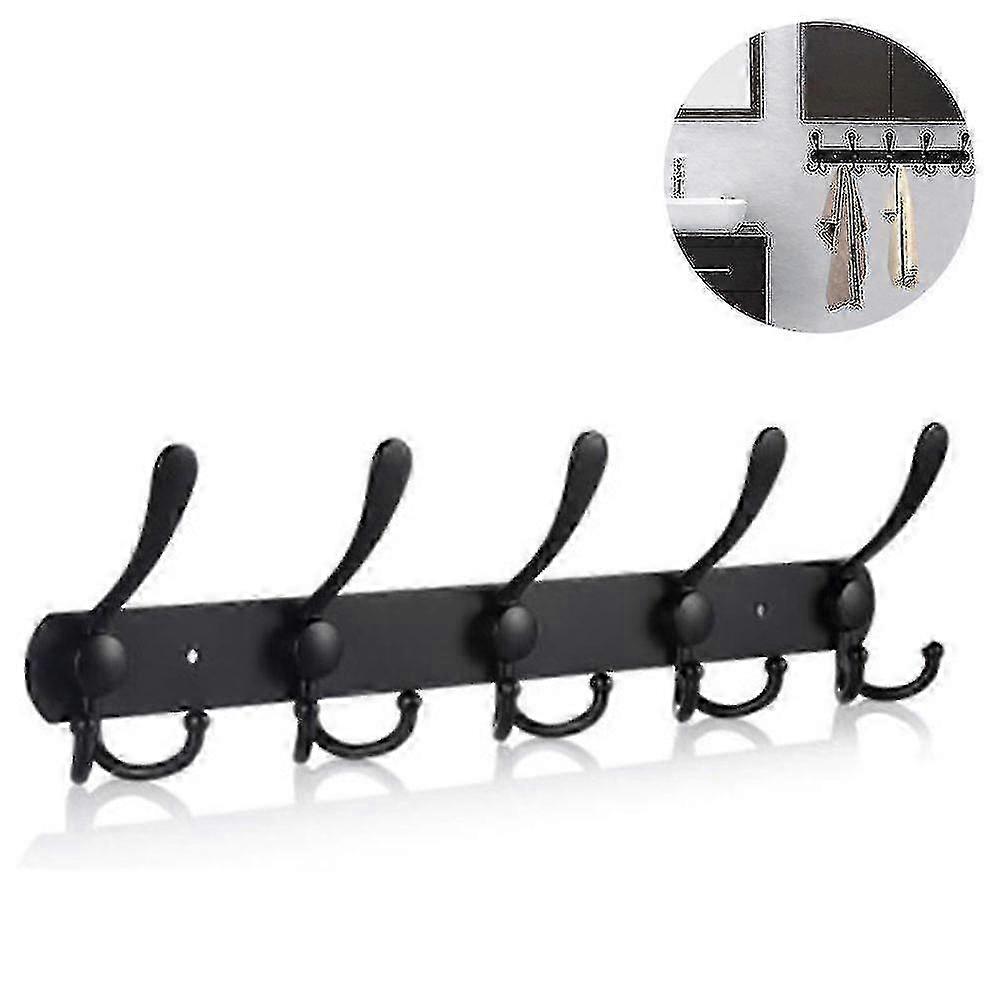 Coat Rack Wall Mounted Long,5 Tri Hooks-hanging Coats,wall Coat Hanger