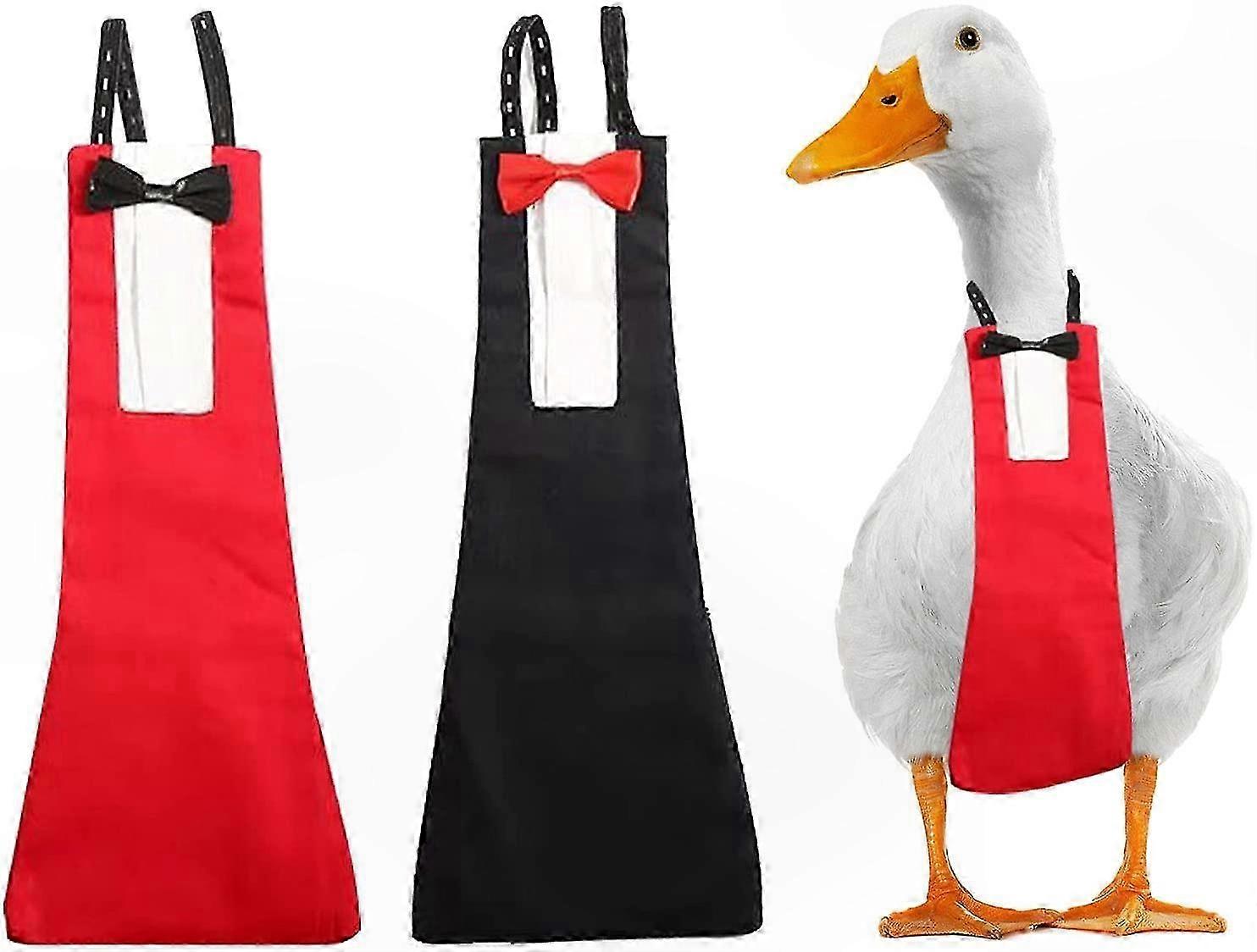 Reusable Cloth Diapers for Ducks and Chickens with Absorbent Liners and Stylish Bow Tie Pattern