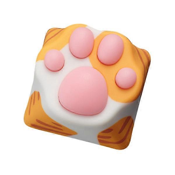 Soft Silicone Artisan for Cat Paw Custom Cartoon Keycap Keys Fits Cherry MX Switches for Keys Children Personality.